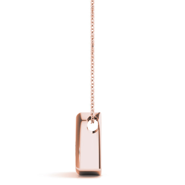 1 Carat Lab Diamond Rose Gold Solitaire Pendant