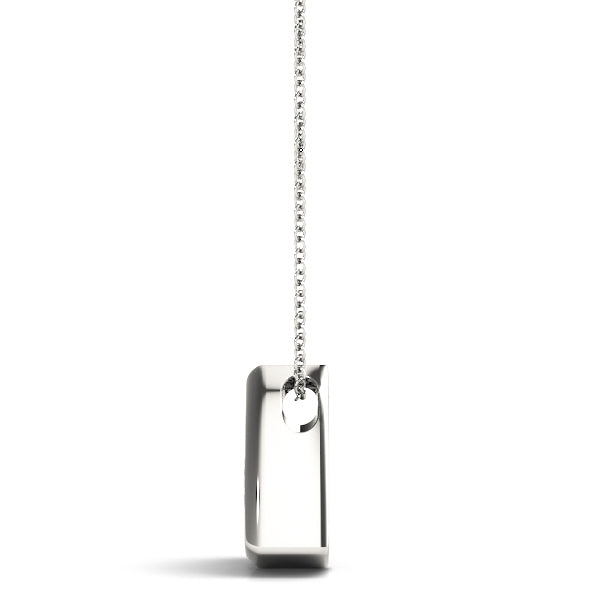 1 Carat Lab Diamond 18K White Gold Solitaire Pendant
