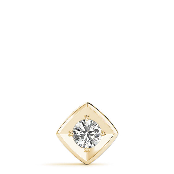 1 Carat Lab Diamond 18K Yellow Gold Pendant