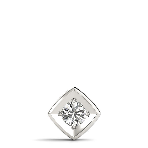 1 CT Lab Diamond 18K White Gold Pendant