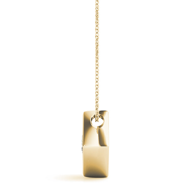 1 Carat Lab Diamond 18K Yellow Gold Pendant