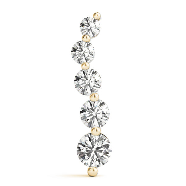 18K Yellow Gold Diamond Journey Pendant