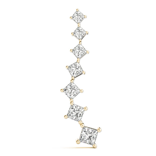 Yellow Gold Lab Diamond Journey Pendant