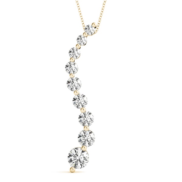 18K Yellow Gold 1/4 ct tw Fashion Diamond Pendant