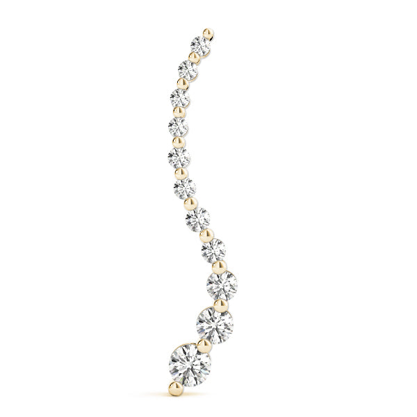 18K Yellow Gold Diamond Journey Pendant