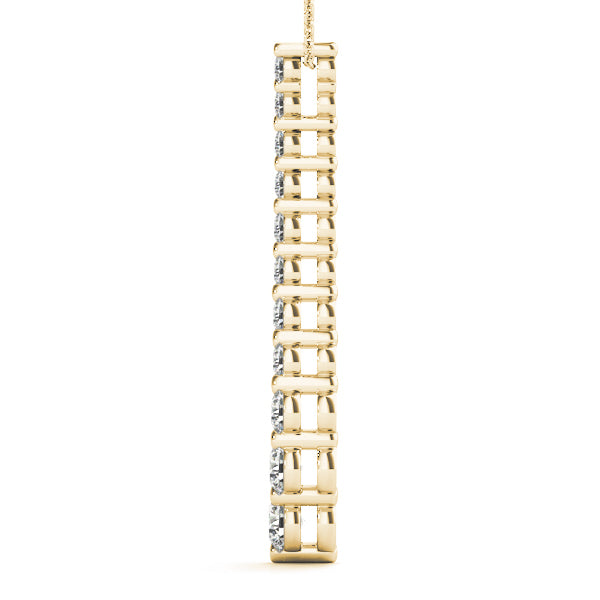 18K Yellow Gold Diamond Journey Pendant