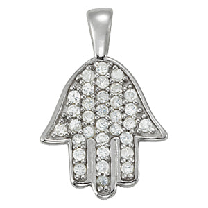 White Platinum Diamond Religious Star Pendant