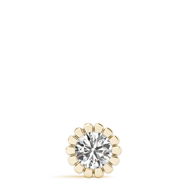 18K Yellow Gold 1CT Lab Diamond Pendant