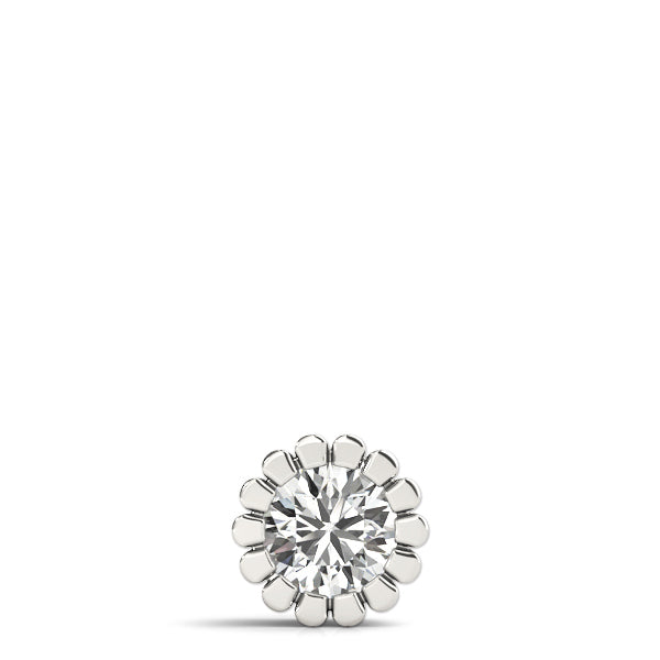 1 CT Lab Diamond White Platinum Solitaire Pendant