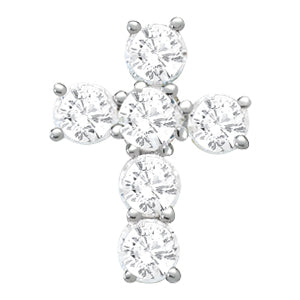 Platinum White Diamond Fashion Pendant
