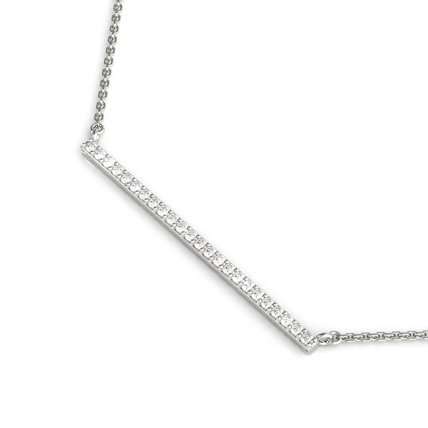 14K White Gold Diamond Fashion Pendant
