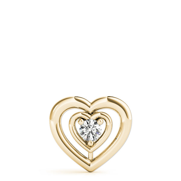 14K Yellow Gold 0.5CT Lab Diamond Pendant