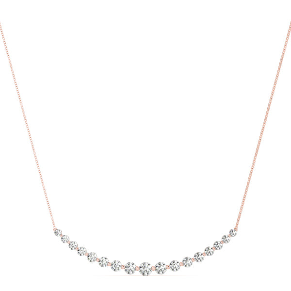 14K Rose Gold Lab Diamond Pendant