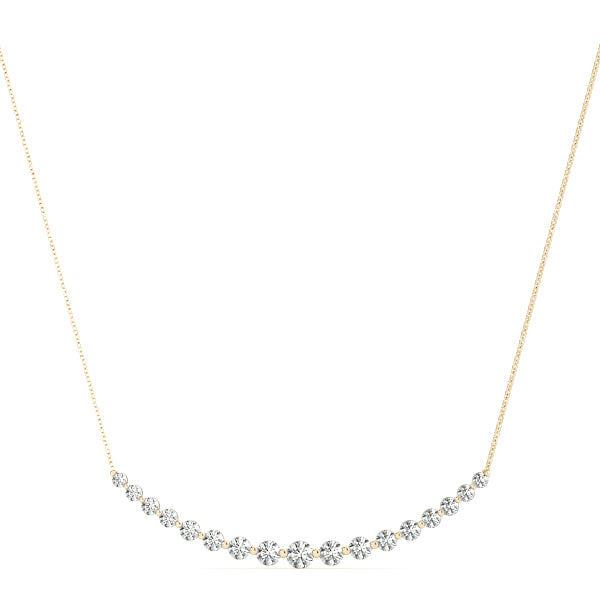 14K Yellow Gold Lab Diamond Pendant