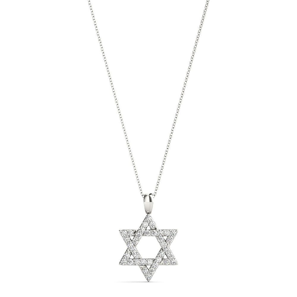 18K White Gold Diamond Fashion Pendant