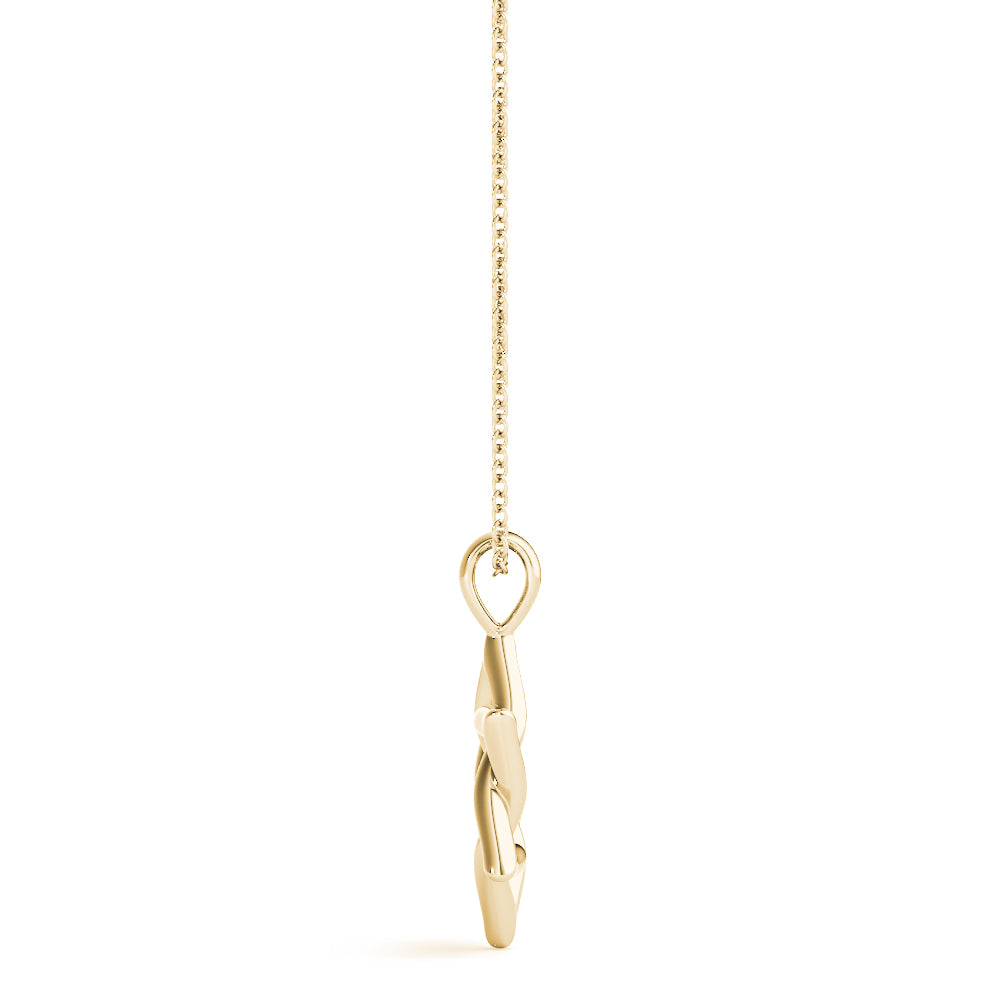 14K Yellow Gold Fashion Religious Pendant