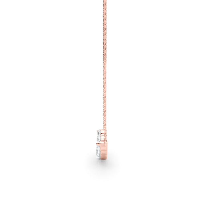 Rose Gold Lab Diamond Pendant Necklace