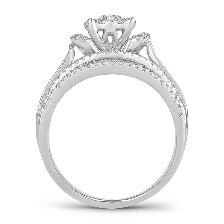 Brilliant 14k White Gold Lab Diamond Engagement Ring (0.75CT)