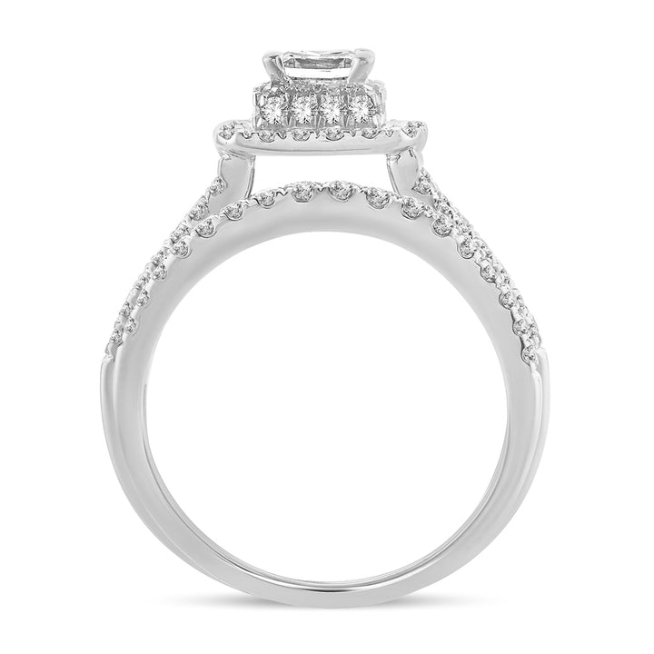 Brilliant 14k White Gold Lab Diamond Engagement Ring (1.50CT)