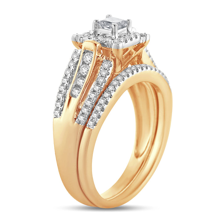 14K 0.52 Princess Cut Bridal