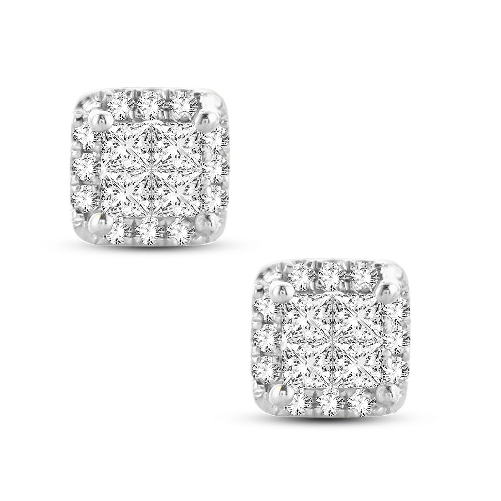 14k Yellow Gold Lab-Grown Diamond Stud Earrings (0.25CT)