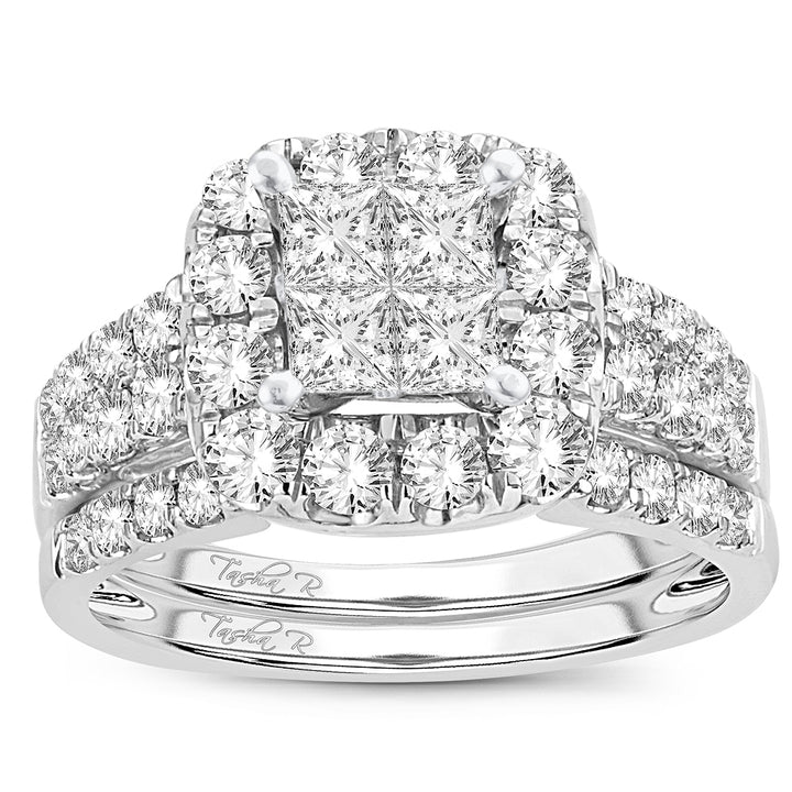 Sparkling 14k White Gold 2.05ct Lab Diamond Ring