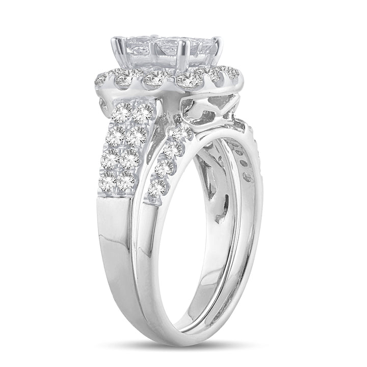 Sparkling 14k White Gold 2.05ct Lab Diamond Ring
