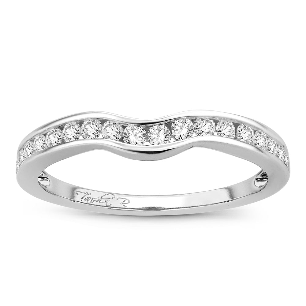 14k White Gold Lab Diamond Ring Enhancer Band