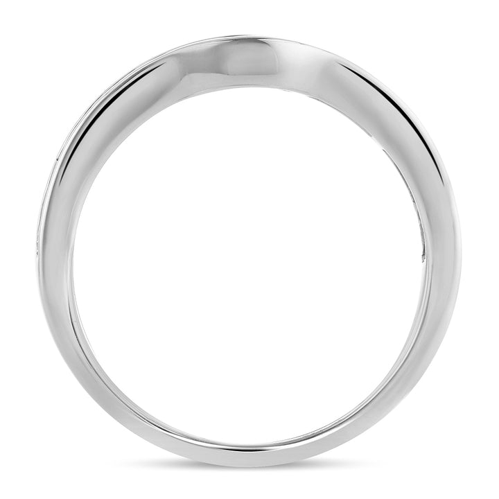 14k White Gold Lab Diamond Ring Enhancer Band