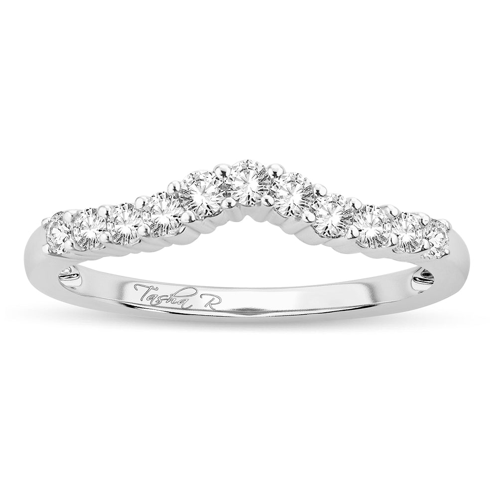 14k White Gold Lab Diamond Ring Enhancer Band