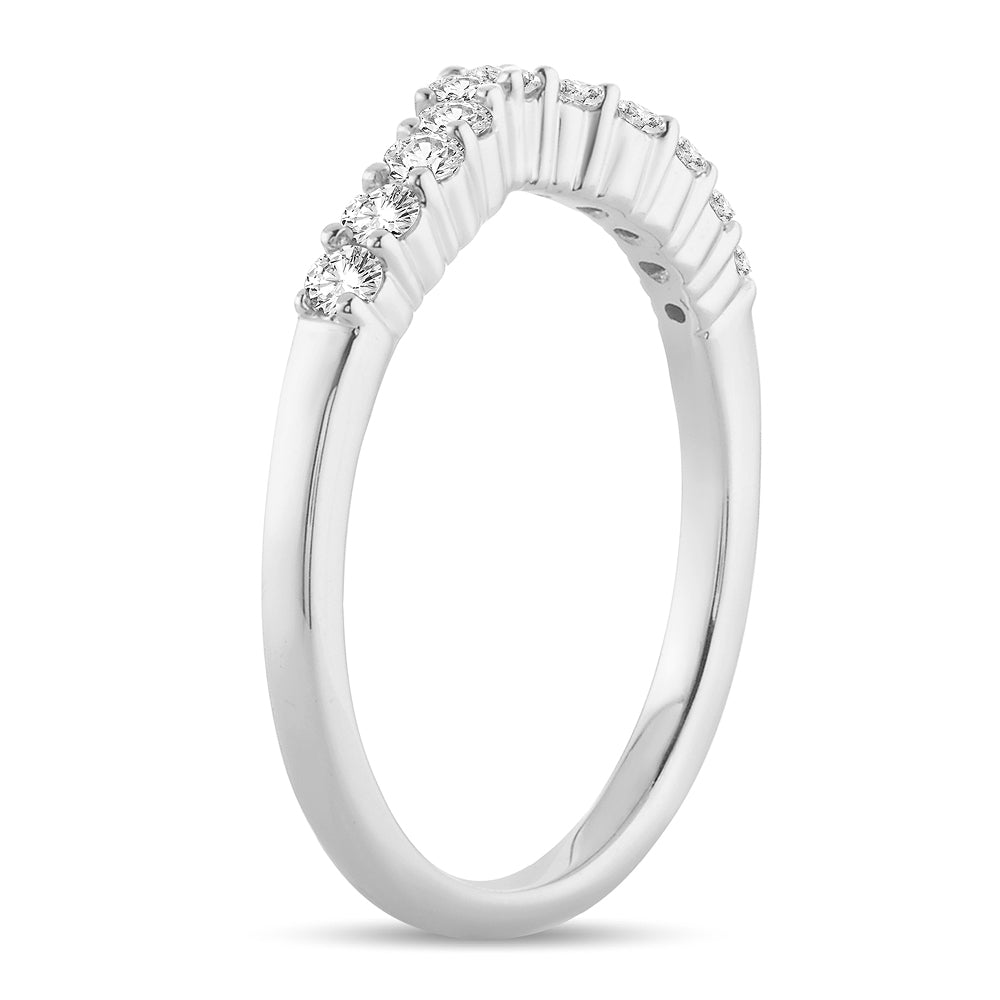 14k White Gold Lab Diamond Ring Enhancer Band