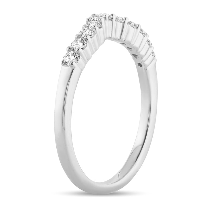 14k White Gold Lab Diamond Ring Enhancer Band