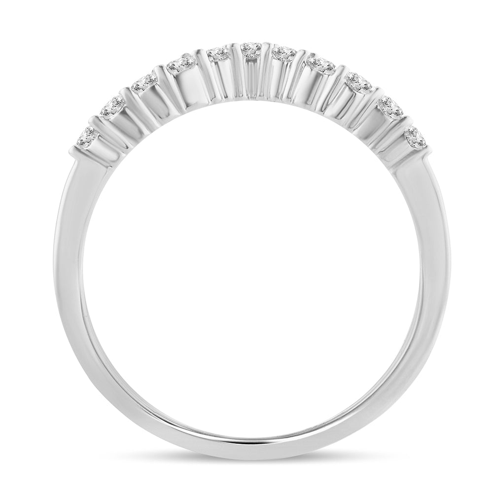14k White Gold Lab Diamond Ring Enhancer Band