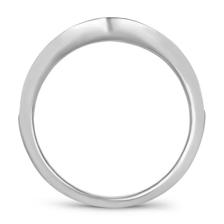Sparkling 14k White Gold Lab Diamond Enhancer Ring Band