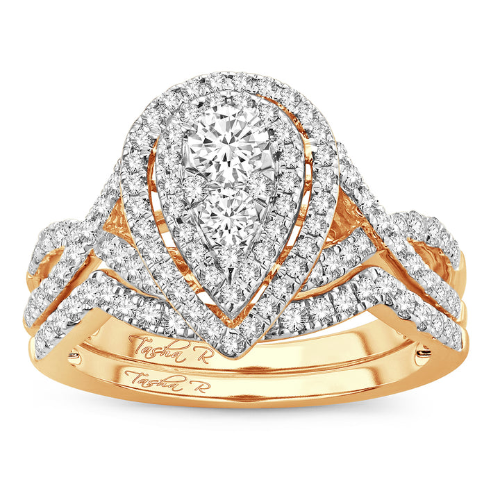 14K 1.00CT Diamond BRIDAL RING