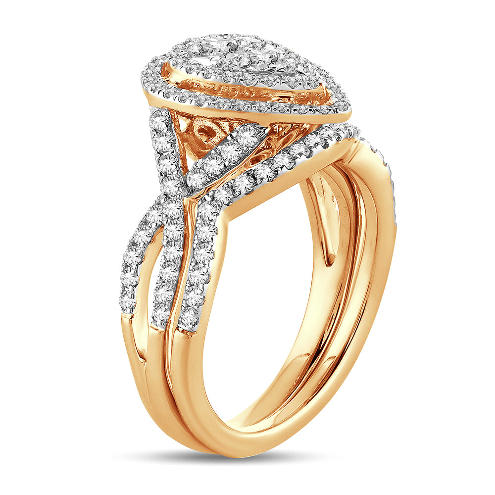 14K 1.00CT Diamond BRIDAL RING