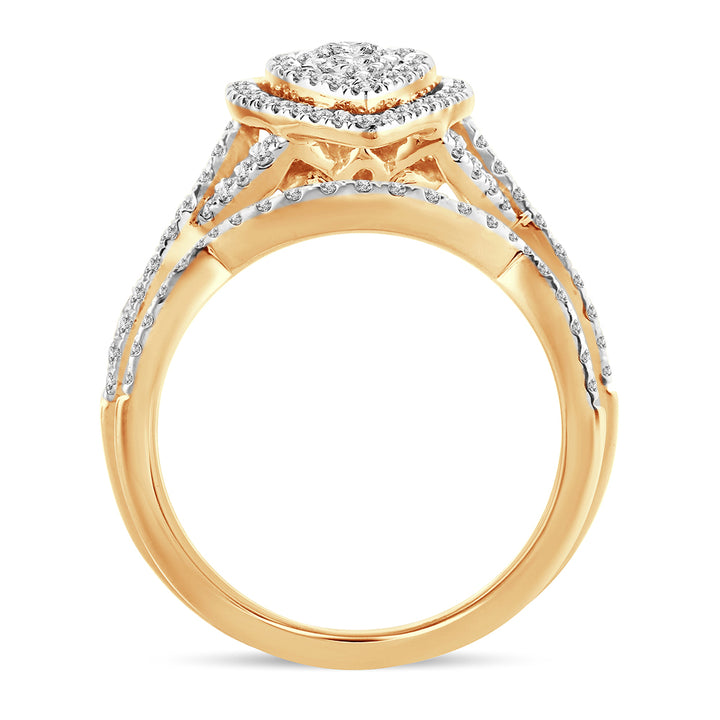 14k Yellow Gold 1ct Lab Diamond Engagement Ring