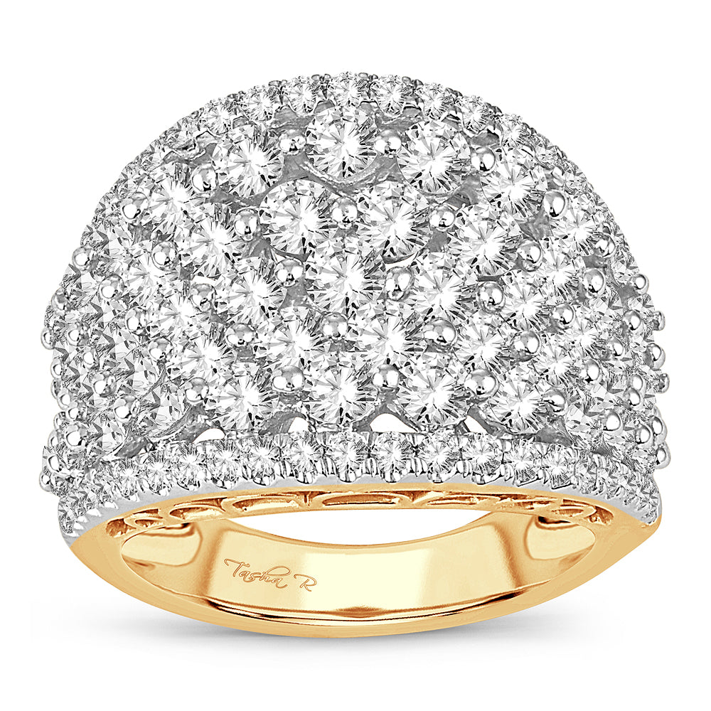 14K Yellow Gold 3.00ct Lab-Created Diamond Womens Band