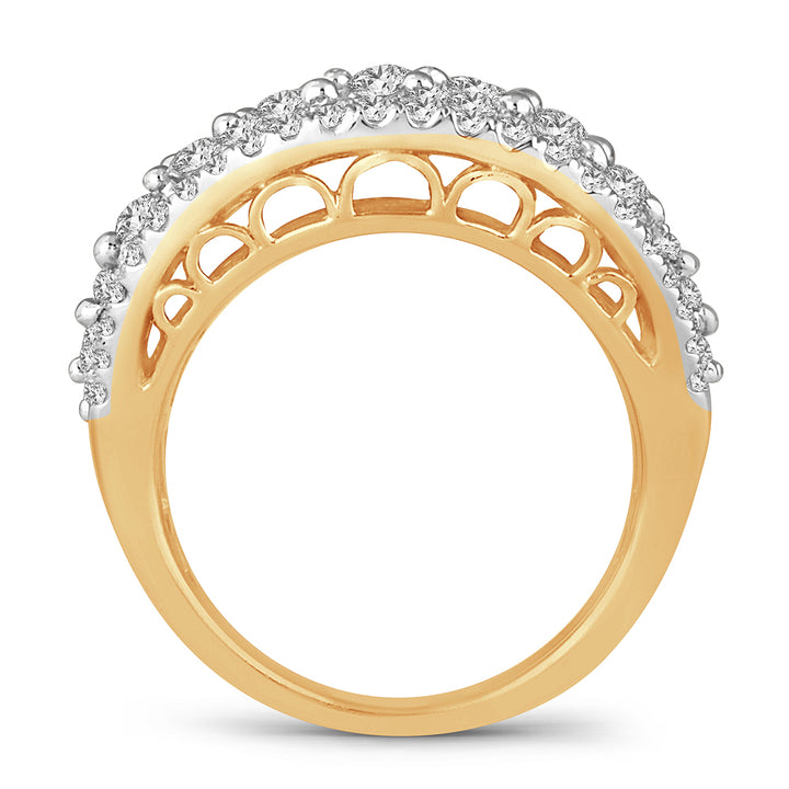 14K Yellow Gold 3.00ct Lab-Created Diamond Womens Band