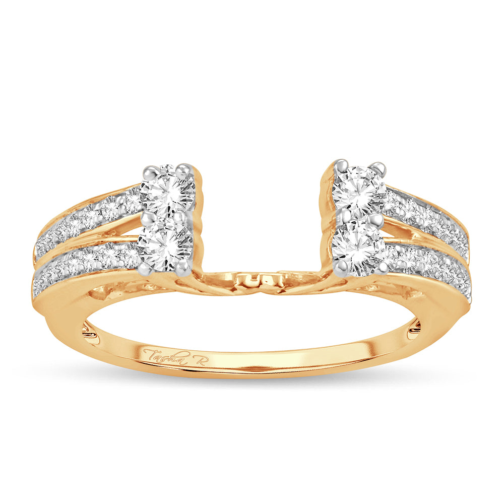 14K Yellow Gold 0.52CT Lab Diamond Ring Enhancer