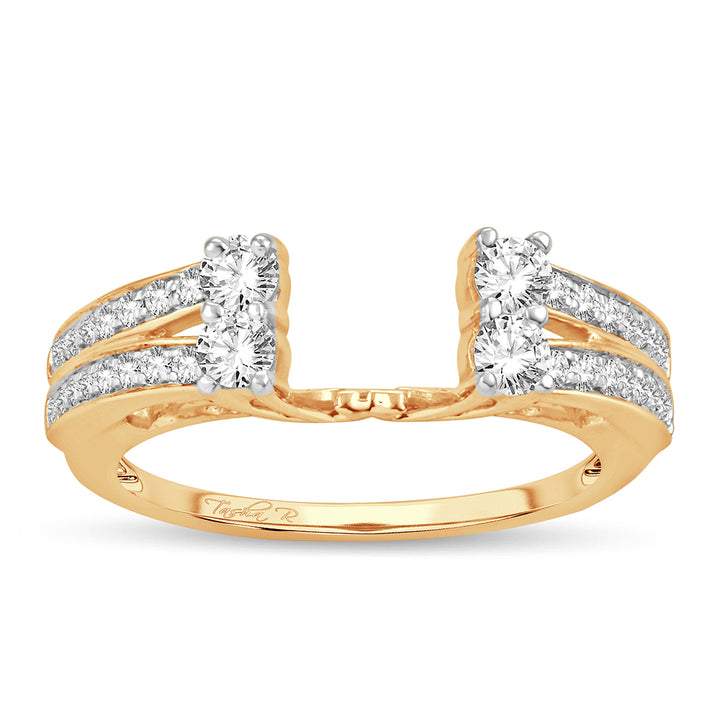 14K Yellow Gold 0.52CT Lab Diamond Ring Enhancer