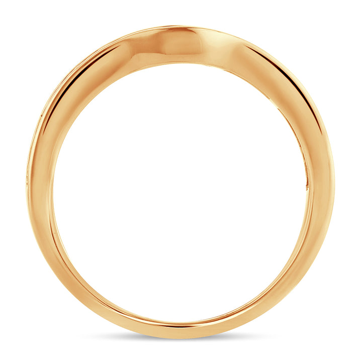 14K Yellow Gold Lab Diamond 0.34CT Ring Enhancer Band