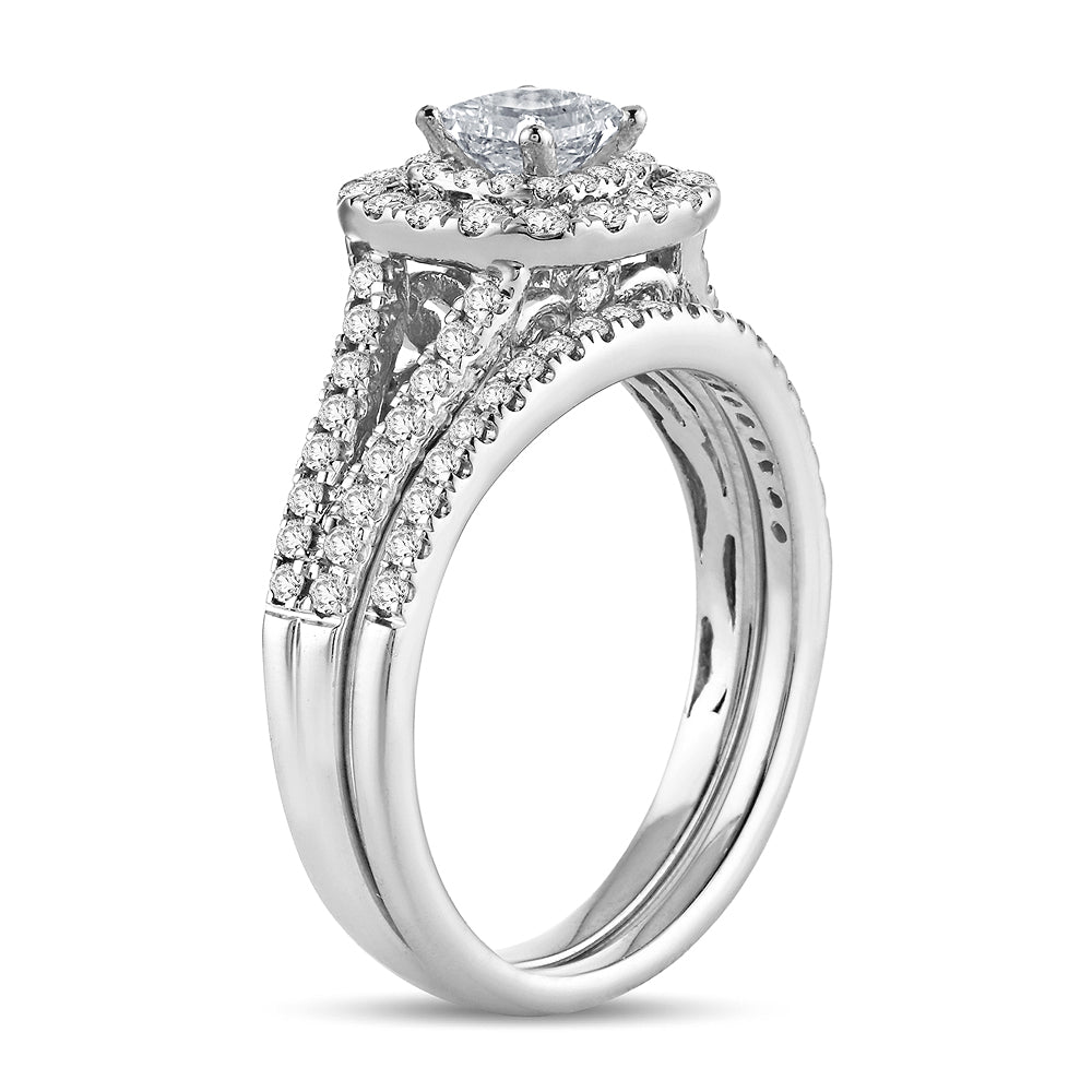 Brilliant 14k White Gold Lab Diamond Engagement Ring (1.00CT)