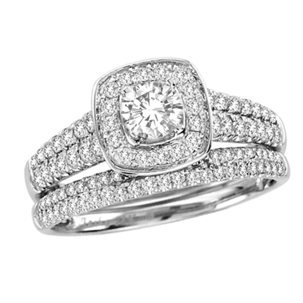 Brilliant 14k White Gold Lab Diamond Engagement Ring (1.00CT)