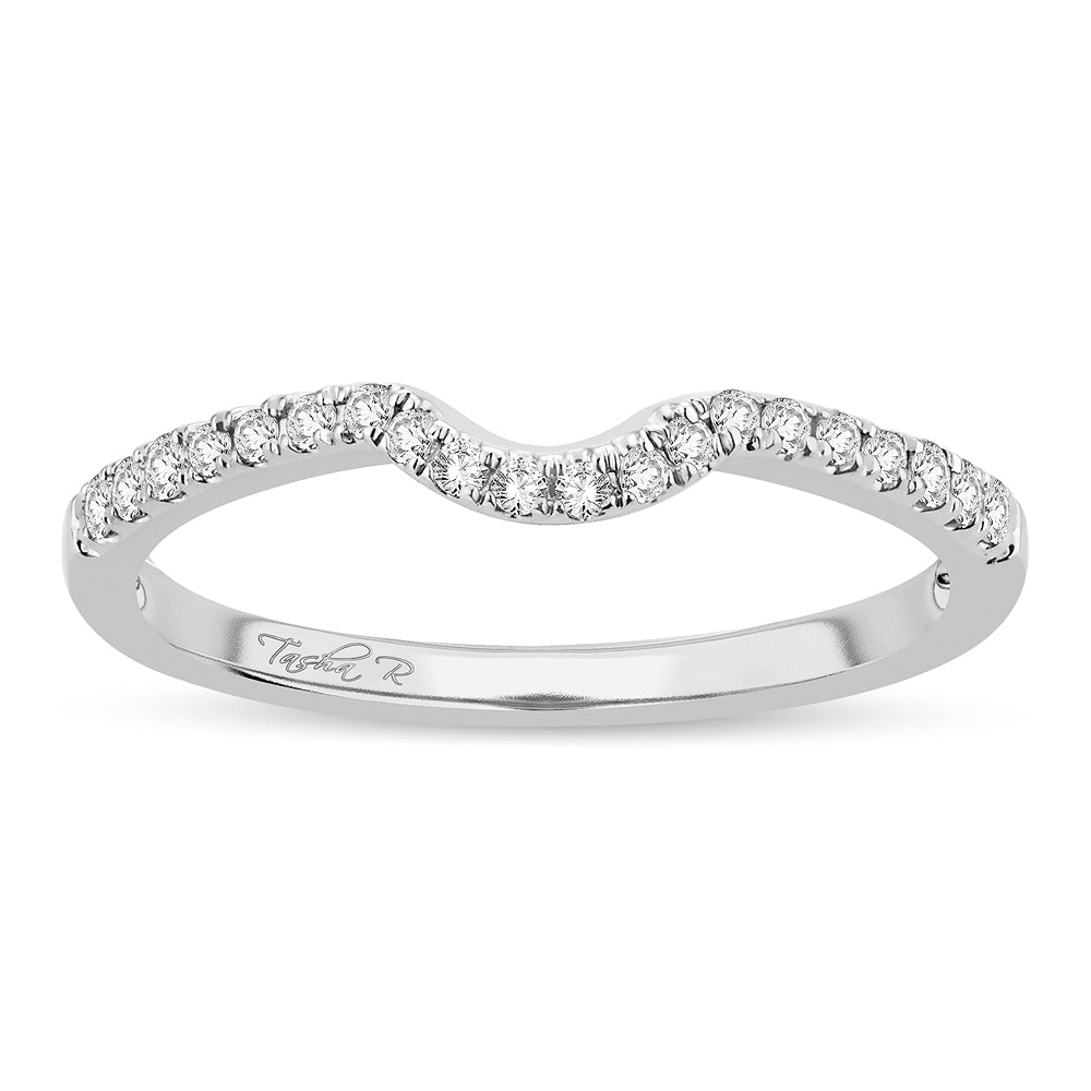 14k White Gold Lab Diamond Womens Ring Enhancer Band