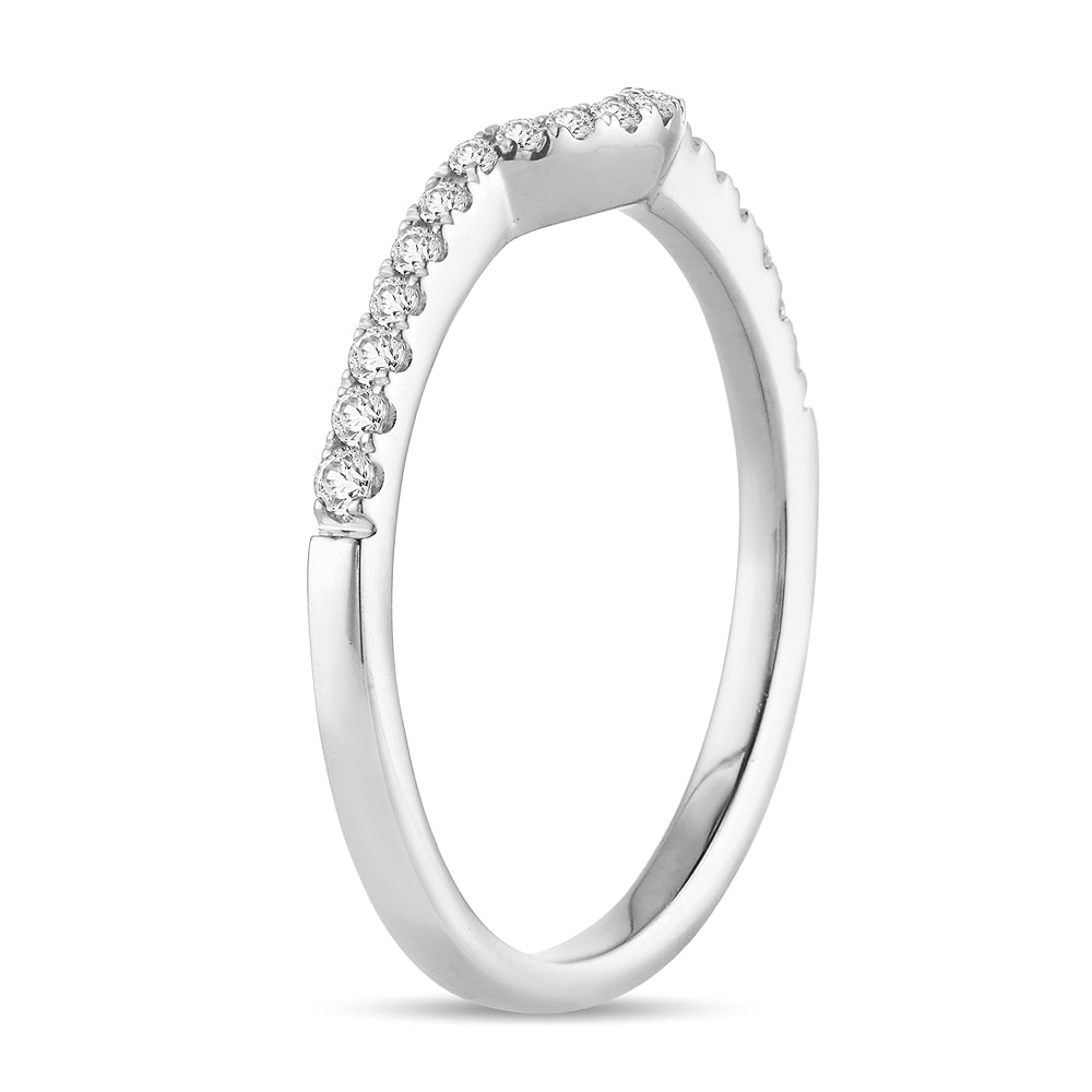 14k White Gold Lab Diamond Womens Ring Enhancer Band