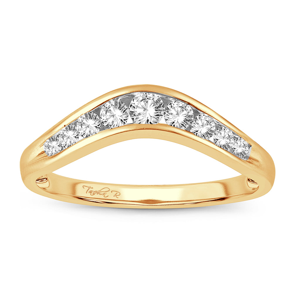 14K Yellow Gold 0.33CT Lab Diamond Ring Enhancer Accent
