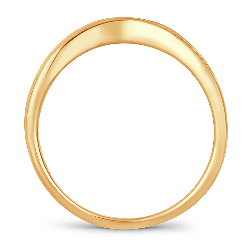 14K Yellow Gold 0.33CT Lab Diamond Ring Enhancer Accent