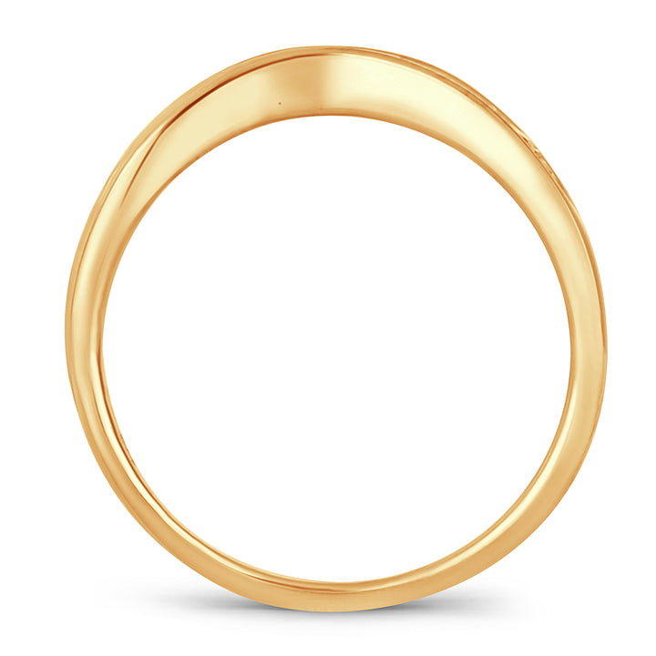 14K Yellow Gold 0.33CT Lab Diamond Ring Enhancer Accent