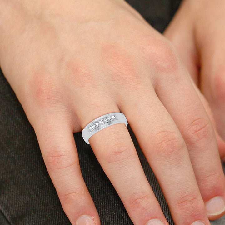 14K 0.25CT DIAMOND MENS RING